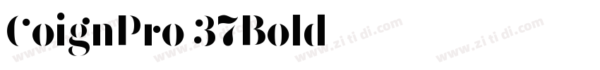 CoignPro 37Bold字体转换